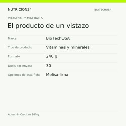 Aquamin Calcium 240 g - El producto de un vistazo | Nutricion24