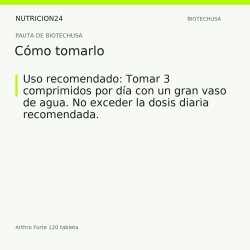 Arthro Forte 120 tableta - Cómo tomarlo | Nutricion24