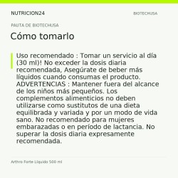 Arthro Forte Líquido 500 ml - Cómo tomarlo | Nutricion24