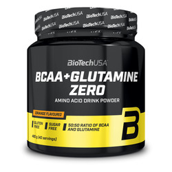 BCAA + Glutamine Zero bebida en polvo 480 g - naranja - imagen oficial BioTechUSA