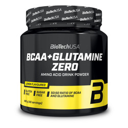 BCAA + Glutamine Zero bebida en polvo 480 g - limón - imagen oficial BioTechUSA
