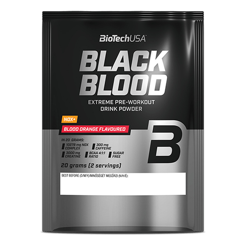 Black Blood NOX+ bebida en polvo 20 g - naranja sanguina - imagen oficial BioTechUSA