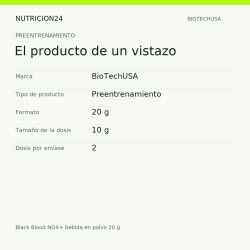 Black Blood NOX+ bebida en polvo 20 g - El producto de un vistazo | Nutricion24