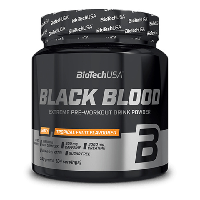 Black Blood NOX+ bebida en polvo 340 g - fruta tropical - imagen oficial BioTechUSA