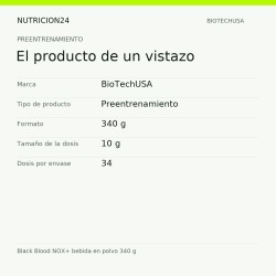 Black Blood NOX+ bebida en polvo 340 g - El producto de un vistazo | Nutricion24