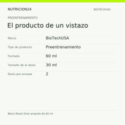 Black Blood Shot ampolla de 60 ml - El producto de un vistazo | Nutricion24