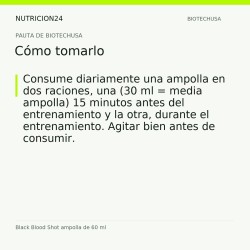 Black Blood Shot ampolla de 60 ml - Cómo tomarlo | Nutricion24
