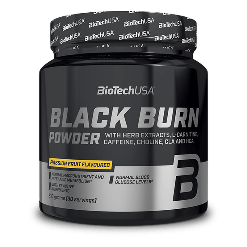 Bebida en polvo Black Burn 210 g - passion fruit - imagen oficial BioTechUSA