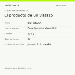 Bebida en polvo Black Burn 210 g - El producto de un vistazo | Nutricion24