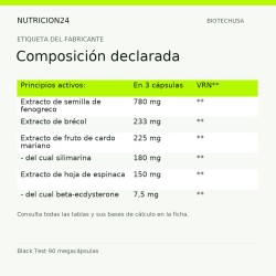 Black Test 90 megacápsulas - Composición declarada | Nutricion24