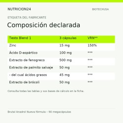 Brutal Anadrol Nueva fórmula – 90 megacápsulas - Composición declarada | Nutricion24