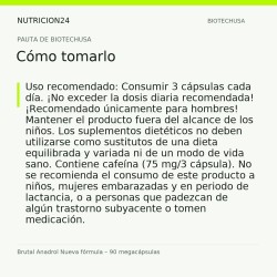 Brutal Anadrol Nueva fórmula – 90 megacápsulas - Cómo tomarlo | Nutricion24