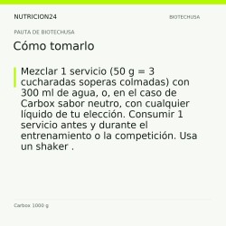 Carbox 1000 g - Cómo tomarlo | Nutricion24