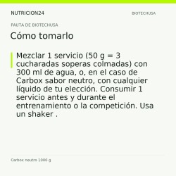 Carbox neutro 1000 g - Cómo tomarlo | Nutricion24