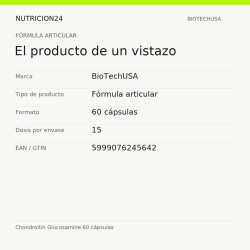 Chondroitin Glucosamine 60 cápsulas - El producto de un vistazo | Nutricion24