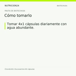 Chondroitin Glucosamine 60 cápsulas - Cómo tomarlo | Nutricion24