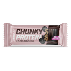 Barra de proteína Chunky Protein 50 g - black biscuit - imagen oficial BioTechUSA