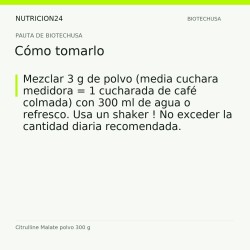Citrulline Malate polvo 300 g - Cómo tomarlo | Nutricion24