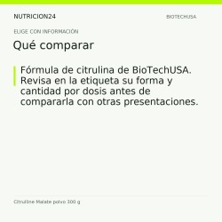 Citrulline Malate polvo 300 g - Qué comparar | Nutricion24