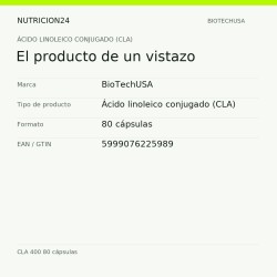 CLA 400 80 cápsulas - El producto de un vistazo | Nutricion24