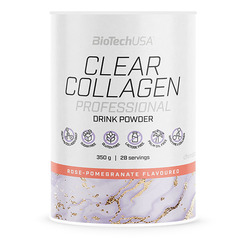 Clear Collagen Professional bebida en polvo 350 g - rosa y granada - imagen oficial BioTechUSA