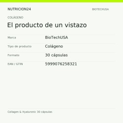 Collagen & Hyaluronic 30 cápsulas - El producto de un vistazo | Nutricion24