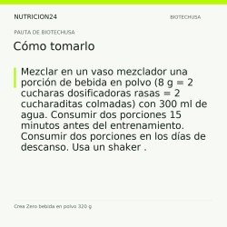 Crea Zero bebida en polvo 320 g - Cómo tomarlo | Nutricion24