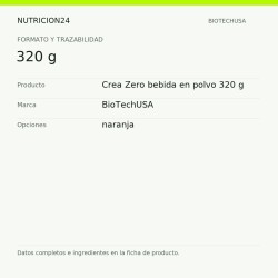 Crea Zero bebida en polvo 320 g - 320 g | Nutricion24