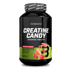 Creatine Candy 240 comprimidos masticables - Frutos del bosque - imagen oficial BioTechUSA