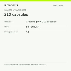 Creatine pH-X 210 cápsulas - 210 cápsulas | Nutricion24