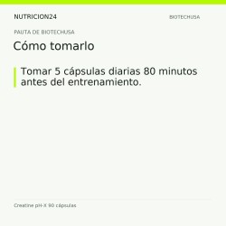 Creatine pH-X 90 cápsulas - Cómo tomarlo | Nutricion24