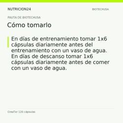 CreaTor 120 cápsulas - Cómo tomarlo | Nutricion24