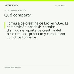 CreaTor 120 cápsulas - Qué comparar | Nutricion24