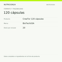 CreaTor 120 cápsulas - 120 cápsulas | Nutricion24