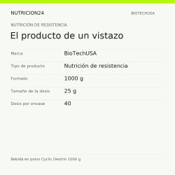 Bebida en polvo Cyclic Dextrin 1000 g - El producto de un vistazo | Nutricion24