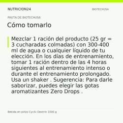 Bebida en polvo Cyclic Dextrin 1000 g - Cómo tomarlo | Nutricion24
