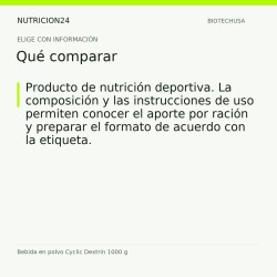Bebida en polvo Cyclic Dextrin 1000 g - Qué comparar | Nutricion24