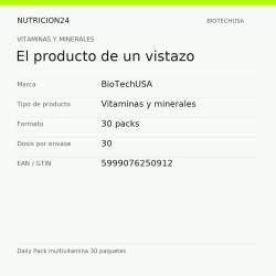Daily Pack multivitamina 30 paquetes - El producto de un vistazo | Nutricion24