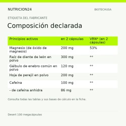Desert 100 megacápsulas - Composición declarada | Nutricion24