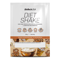 Diet Shake 30 g - galletas y nata - imagen oficial BioTechUSA