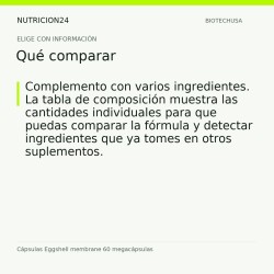 Cápsulas Eggshell membrane 60 megacápsulas - Qué comparar | Nutricion24