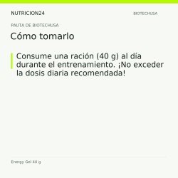 Energy Gel 40 g - Cómo tomarlo | Nutricion24