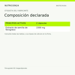 Fenugreek 60 megacápsulas - Composición declarada | Nutricion24