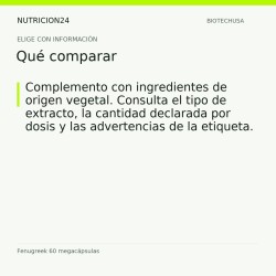Fenugreek 60 megacápsulas - Qué comparar | Nutricion24