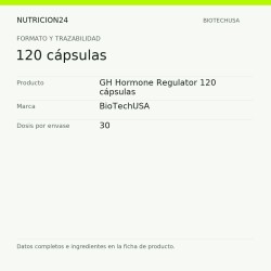 GH Hormone Regulator 120 cápsulas - 120 cápsulas | Nutricion24