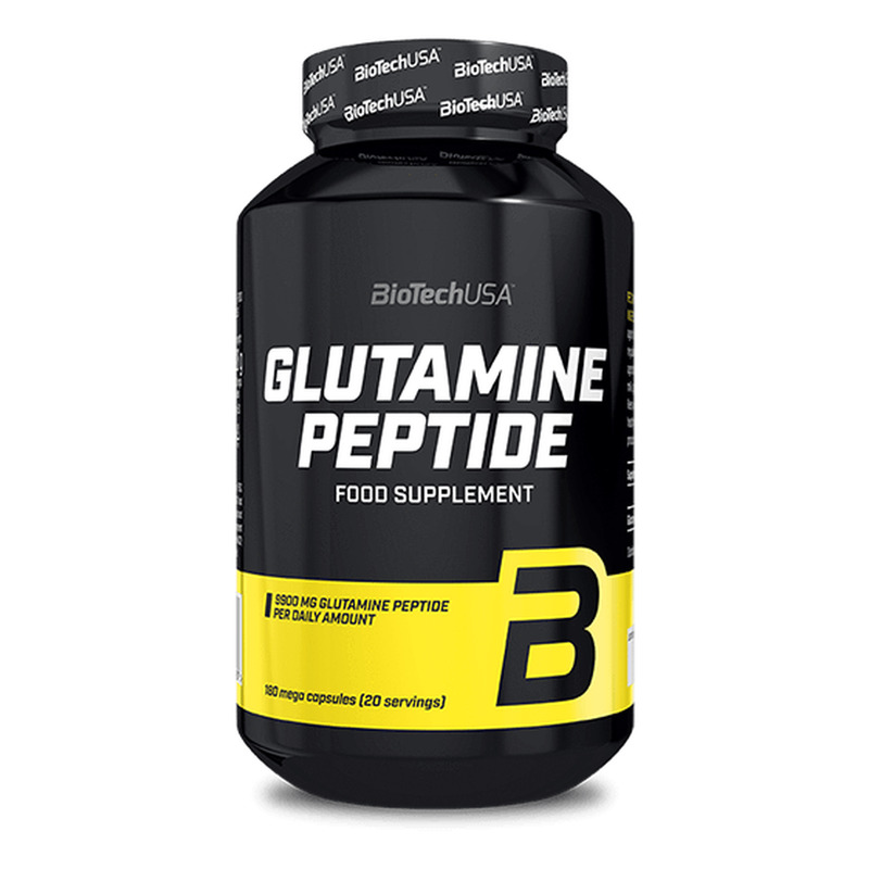 Glutamine Peptide 180 megacápsulas - imagen oficial BioTechUSA