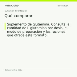 Glutamine Zero 300 g - Qué comparar | Nutricion24