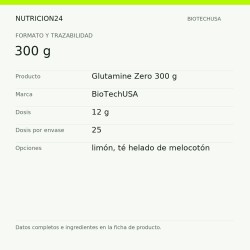 Glutamine Zero 300 g - 300 g | Nutricion24