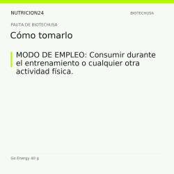Go Energy 40 g - Cómo tomarlo | Nutricion24