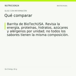 Go Energy 40 g - Qué comparar | Nutricion24